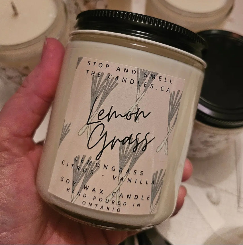 Lemongrass 8 oz Soy Candle