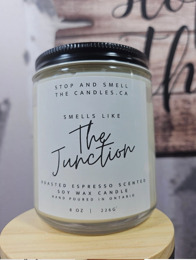 The Junction: Roasted Espresso Scented 8oz Soy Candle