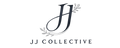JJ Collective logo with a stylized 'J' and decorative elements on a white background